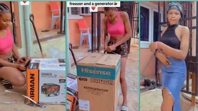 "Okrika has done it again": Nigerian lady buys brand new generator, freezer with...