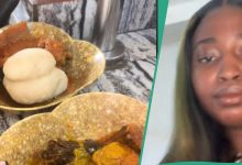CLIP: Nigerian lady shared the kind of food she would like to eat when she comes