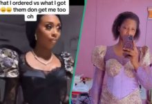 See the classy dress a lady ordered and what she got that made netizens react