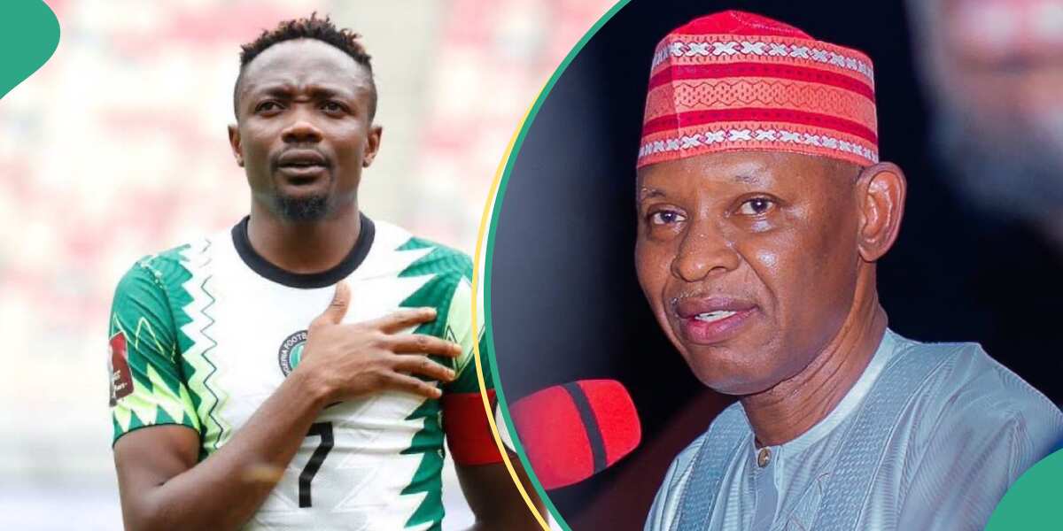 Video: Big slap for Kano Gov Yusuf as Ahmed Musa rejects his handshake