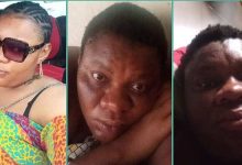 Check out hilarious photos of Nigerian lady's pregnancy transformation