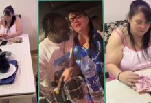 Reactions trail video of white woman counting naira she was sprayed at her wedding to Nigerian man