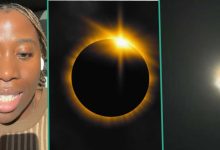 Eclipse of the Sun: Lady Uses Her Phone Camera to Capture Moment of Total Darkness in Dallas, Texas