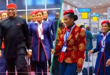 Air Peace Launches London Flights With Classy Igbo Outfits, Netizens React: "I Can't Keep Calm"