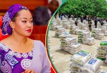 "Commendable": Kogi Central Senator Natasha Akpoti Distributes Food Supplies to Constituents
