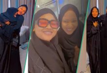 Video of Ghanaian Actress Akuapem Poloo Gushing As She Runs Into Mercy Aigbe and Her Hubby in Medina