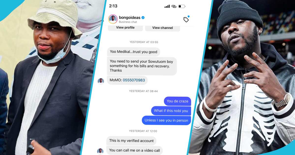 Medikal Drops Messages Of Celebrity Critic Begging Him For Money: "Sort Out Your Sowutuom Boy"