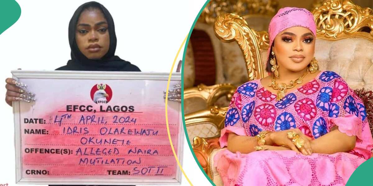"Bobrisky kept in a lone cell": EFCC gives update as crossdresser fails to meet bail condition