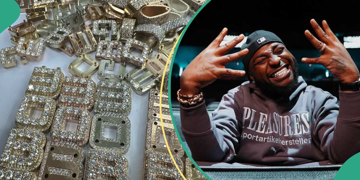 Davido Spurges Millions on a Customized Diamond Chain for His 30BG Crew Members: “001 for All”