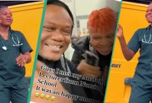 Nigerian Lady Meets Her Lecturer in UK in a Heartwarming Reunion, Shares Their Excitement in Video