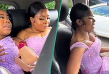 "They Look Ridiculous": Asoebi Ladies Slay In Tight Corset Dresses, Express Discomfort, Video Trends