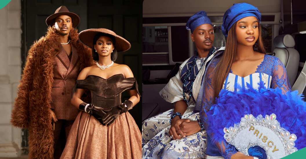 Iyabo Ojo's Daughter Priscilla and Enioluwa Rock Lovely Trad Outfits, Wow Fans: "I First Shock"