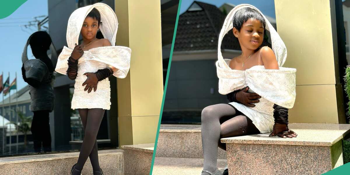 Young Girl Slays In Stylish White and Black Attire, Gets Mixed Reactions: "Let Kids Be Kids"