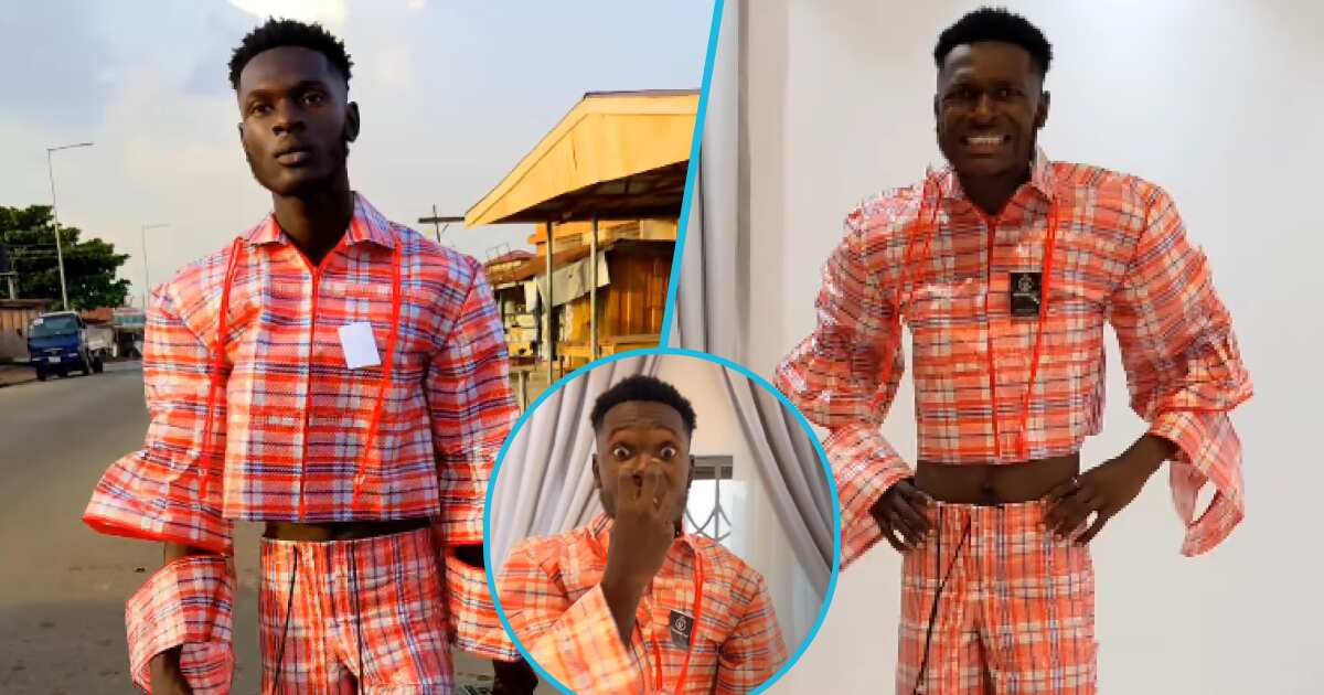 “Too Funny”: Comedian Wears Ghana Must Go Outfit For Skits, Videos Spark Laughter