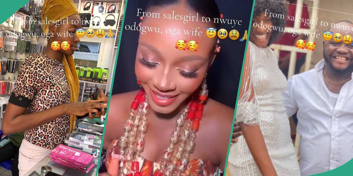 "From Sales Girl to Oga Wife": Nigerian Lady Over the Moon as She Weds Her Rich Boss, Video Trends