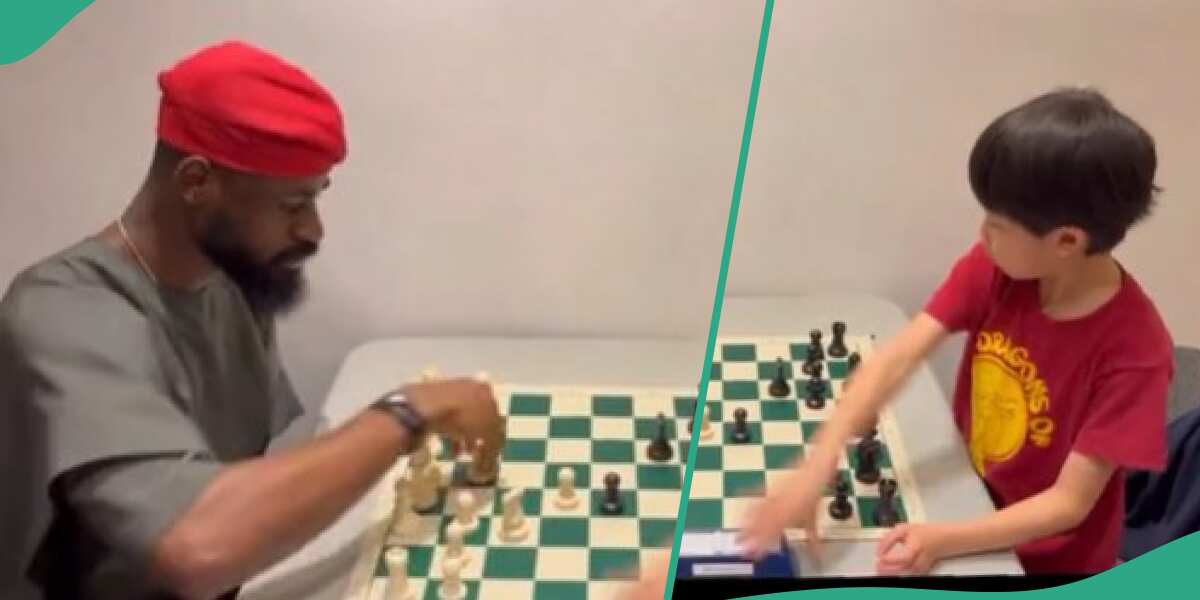 Tunde Onakoya Plays Chess with Young American Boy, Seizes Opportunity to Clinch Victory