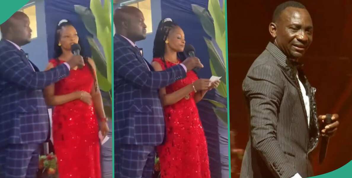 NOUN Law Graduate Anyim Veronica Testifies at Dunamis Church Again in New Video, Reads from Paper