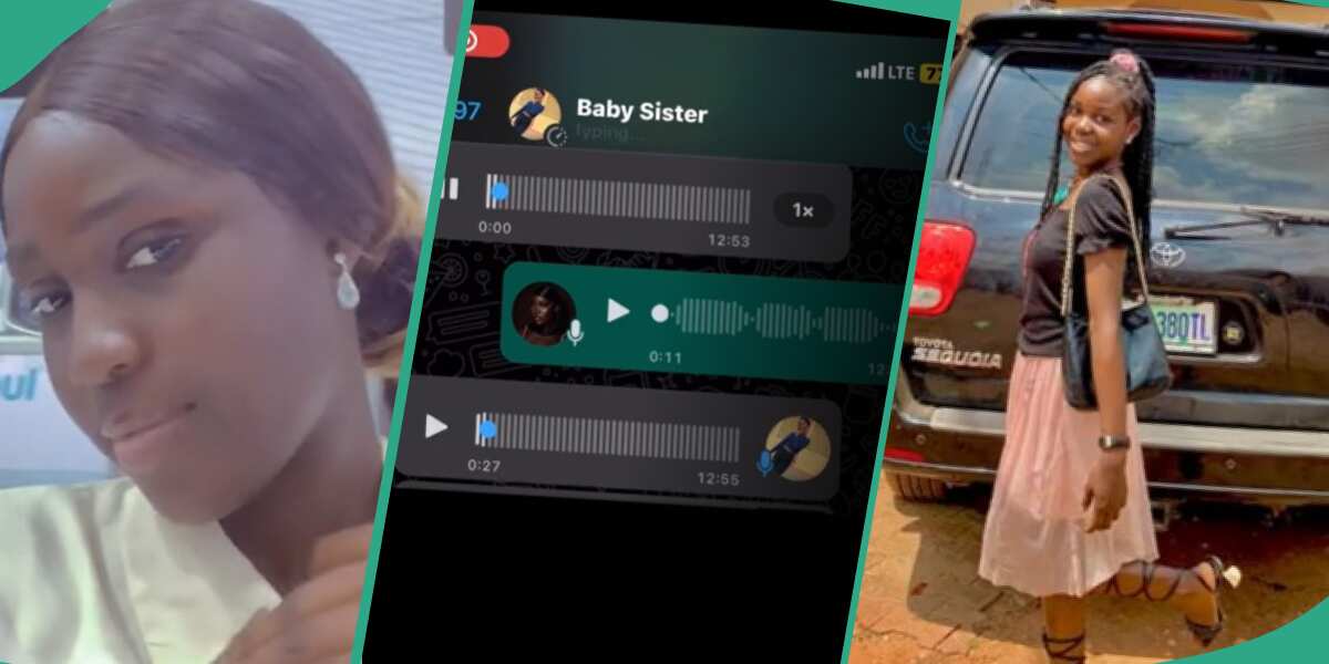 JAMB 2024: Young Lady Leaks Funny WhatsApp Voice Note She Got from Her Younger Sister