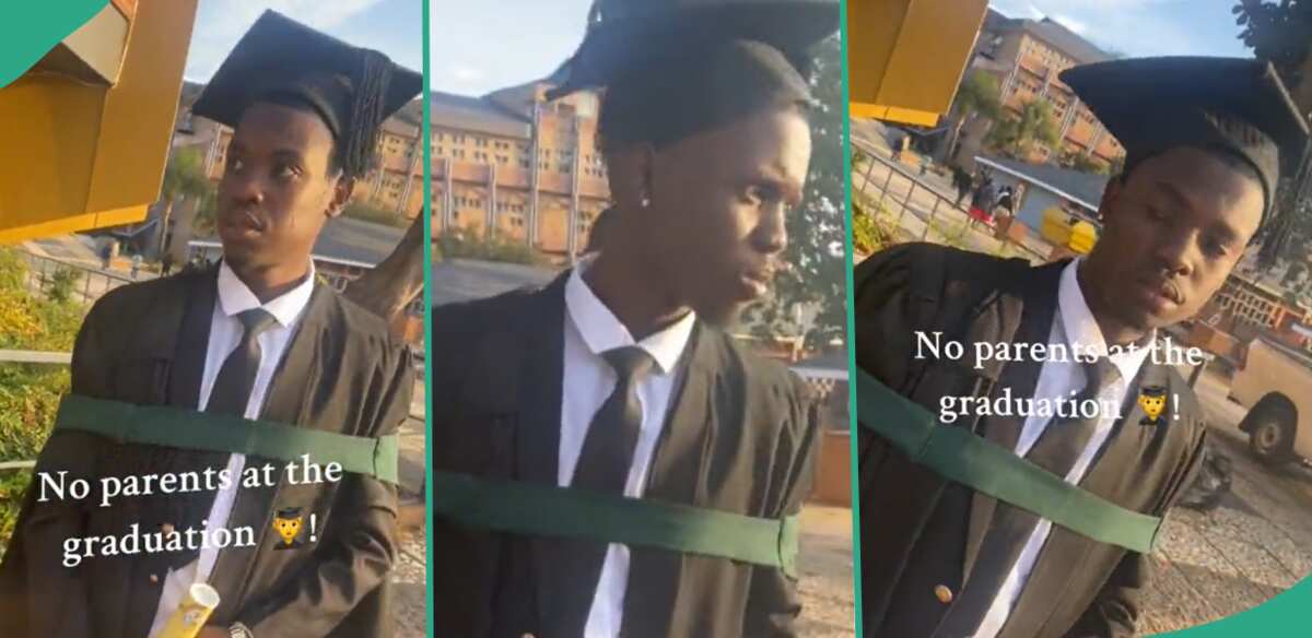 Lonely University Graduate Sad As His Parents Fail to Show Up For His Graduation Ceremony