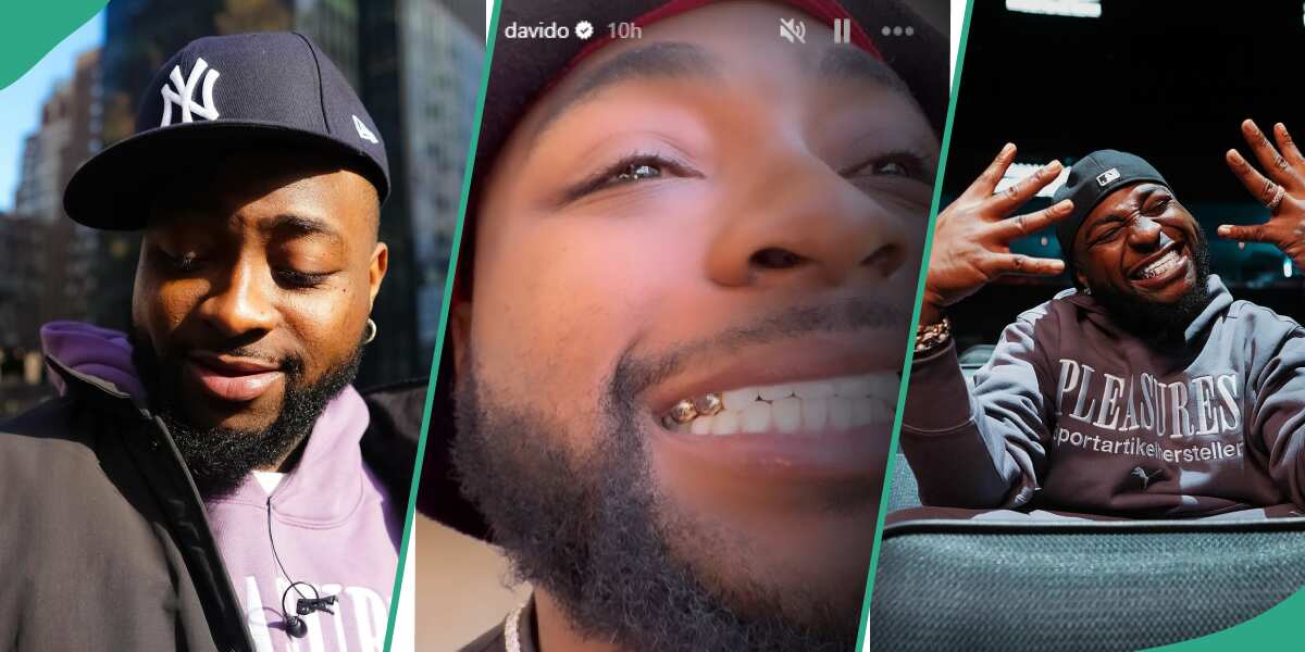 "Iced up": Davido shows off his new diamond encrusted tooth, clip goes viral
