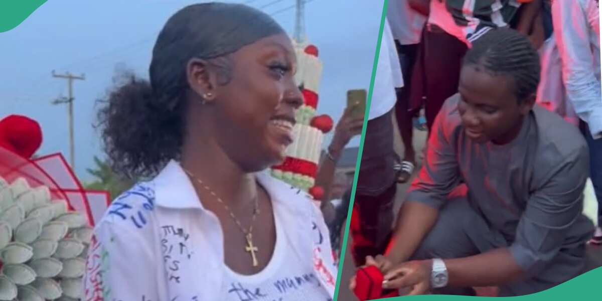 “Men who Love Still Exist”: Nigerian Lady Gets Bundles of Cash and Ring on Her Signing Out Day