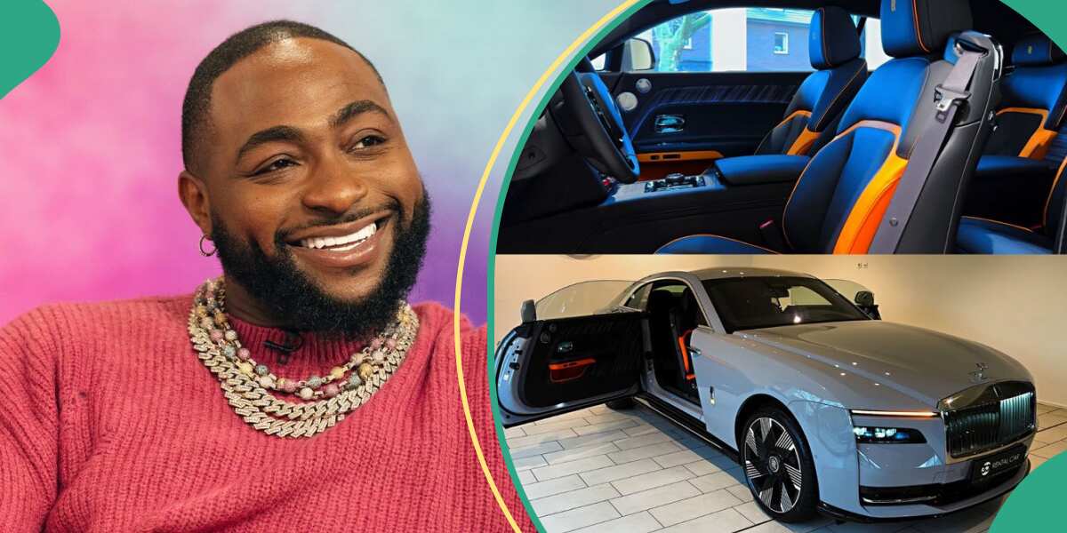 Davido Confirms Arrival of His 2024 Rolls Royce Spectre As Video, Pics of $500K Whip Leak