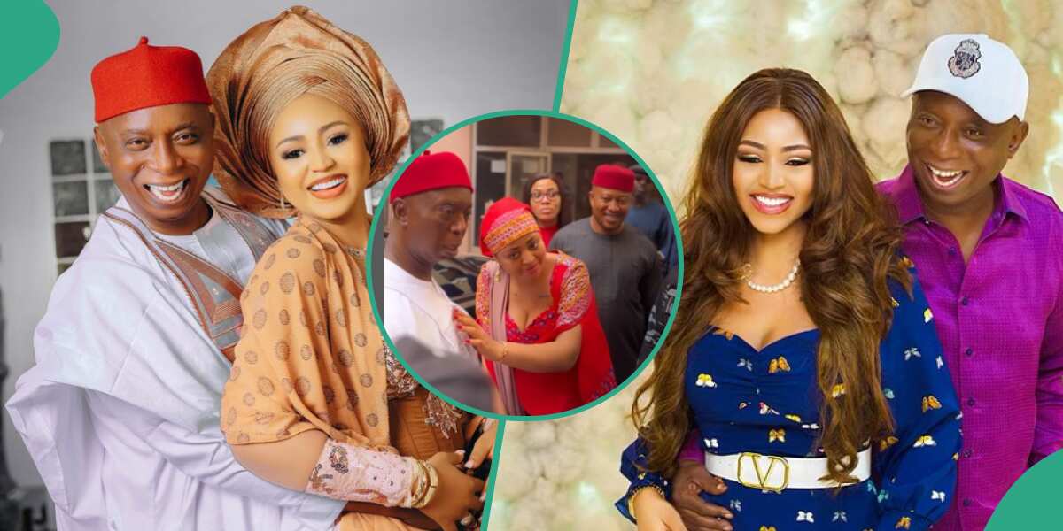 Funny Clip As Regina Daniels and Hubby Question Persons Reasons for Greeting Them: “For Money?”