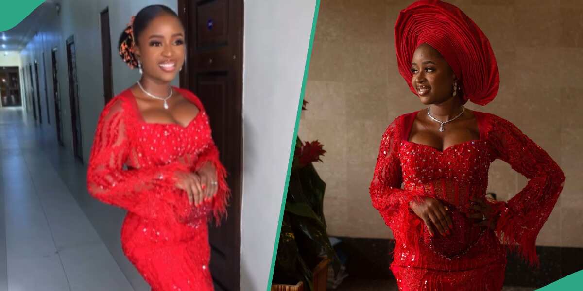 Bride Rocks Exquisite Dress With 7 Months Pregnancy, Netizens React: "Is There a Baby Inside?"