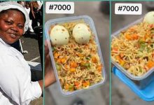 "It Costs N7,000": Food Vendor Under Fire after Displaying Noodles and Eggs for Outrageous Amount