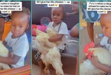 Little Girl Holds Live Chicken While Braiding Her Hair, Video Trends Online