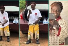 "Grandma Wey Get Steeze": Old Woman Sags Her Baggy Shorts in Video, Flaunts Costly iPhone