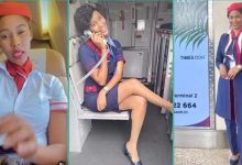 Pretty Lady Working With Air Peace Shares How to Secure Job as Flight Attendant