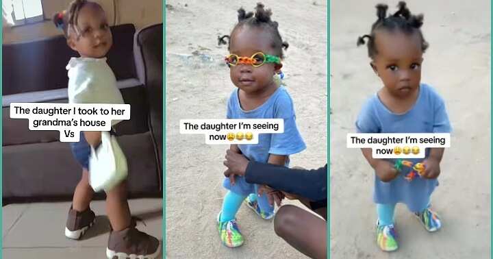 Nigerian Mum Who Took Daughter to Grandma's House Posts Her New Look, Funny Video Trends