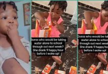 Mum Cries Out as Little Daughter Consumes 9 Packs of Juice While She Was Asleep, Video Trends Online