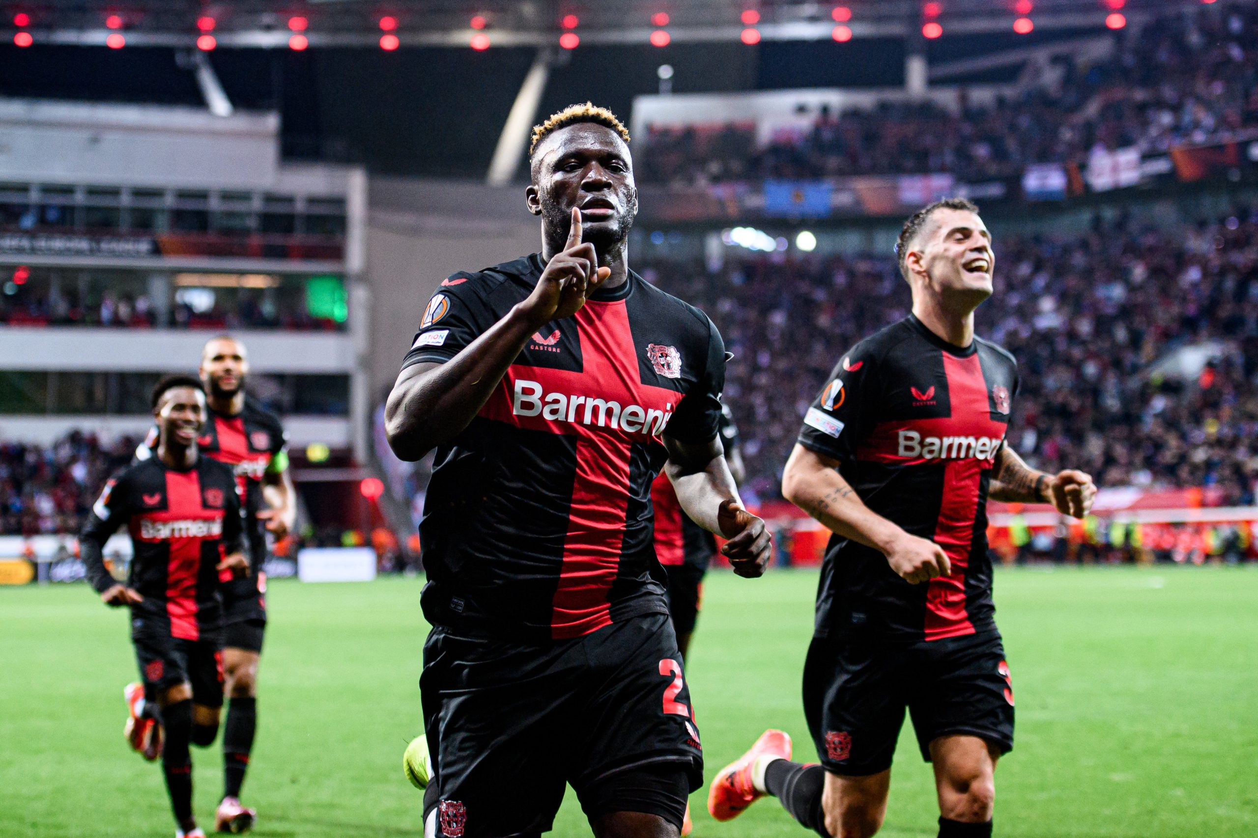 Victory party for Victor Boniface and Bayer Leverkusen today off