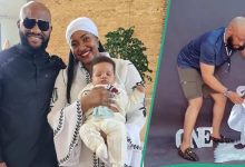“Dis Na Pete Edochie”: Yul Edochie Shares Photo Shoot of 2nd Son With Judy Austin As He Turns One