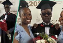 After 20 Years in the UK, Nigerian Man Graduates with His Twin Daughters in Attendance