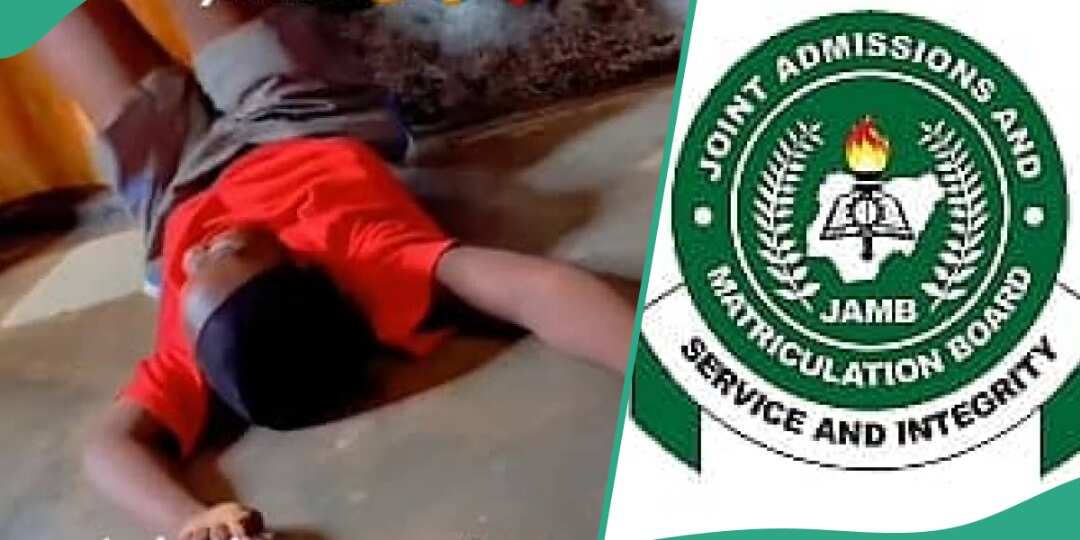 "JAMB 2024": Nigerian Girl Rolls on the Floor after Checking Her UTME Score, Video Goes Viral