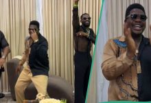 “Perfect Gift”: Mr Macaroni Goes Gaga As Don Jazzy, Dbanj Surprise Him on His Birthday, Clip Trends
