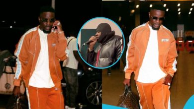 Sarkodie Looks Dapper In GH¢3,400 FTY Tracksuit As He Flies To London For Medikal's O2 Concert