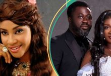 Angela Okorie Replies Mercy Johnson’s Husband, Insults Him in New Video, Stands by Allegations