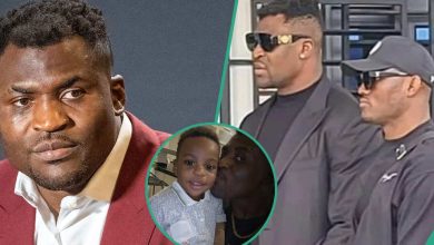Francis Ngannou: Former UFC Champion Lays Son Kobe to Rest, Says Moving Farewell, Davido Reacts