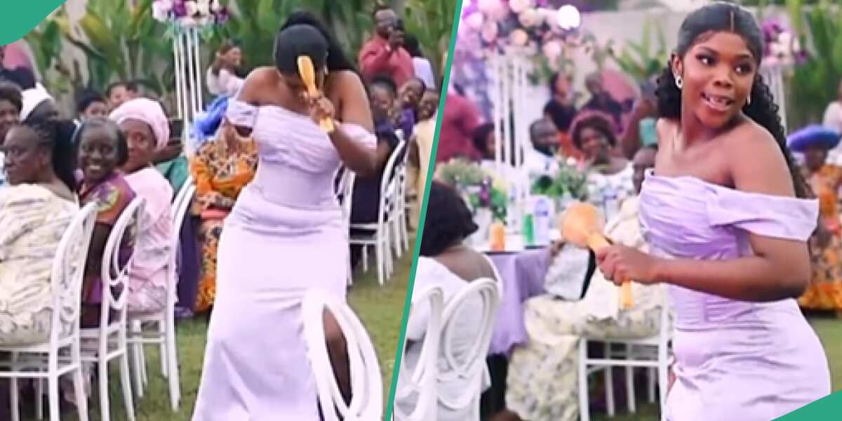 Bridesmaid Rocks Lovely Purple Outfit, Gives Hot Dance Steps, Netizens Wowed: "She's So Decent"
