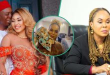 Regina Daniels and Husband Visit Women Affairs Minister, Hint at Plans They Are Working on