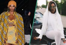 Tiwa Savage Turns Heads in Two Trendy Outfits, Gives Fashion Goals: "Queen Mother Wey Sabi Drip."