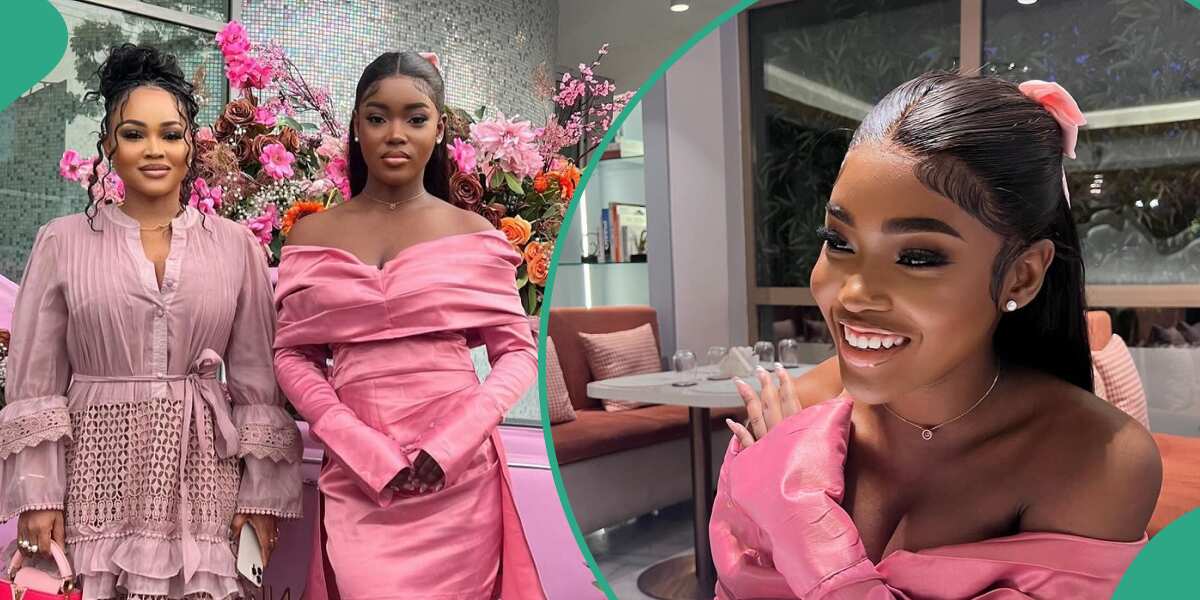Mercy Aigbe And Daughter, Michelle Dazzle at Toke Makinwa's Perfume Launch: "So Beautiful"