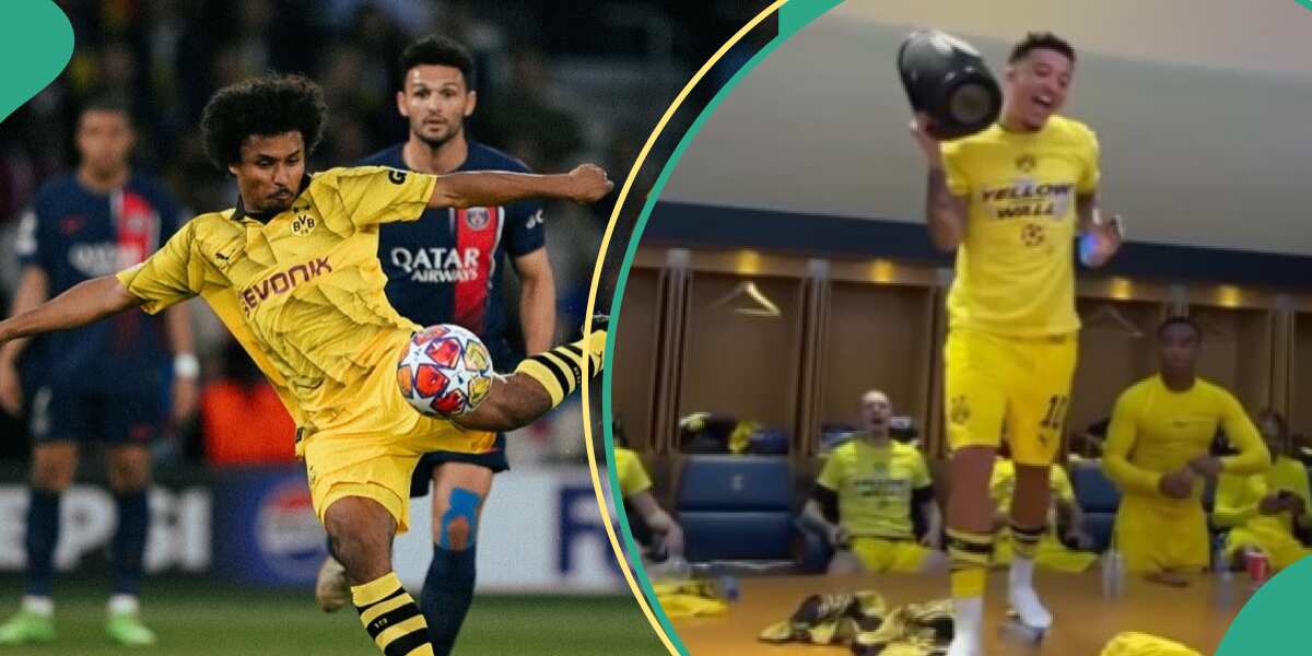 Karim Adeyemi Celebrates As Dortmund Qualifies for UCL Final After 11 Years, Sancho Sings in Video
