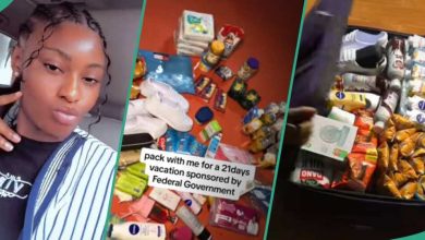 Reactions as Nigerian Lady Packs Boxes Of Provisions for 21 Days Stay at NYSC Camp, Video Trends