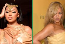 Mihlali Shares Stunning Picture With Rihanna at New Fenty Beauty Product Launch; "She Ate Riri Up"