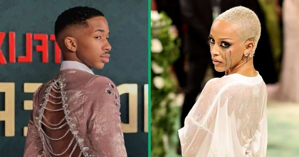 Lasizwe Unearths 7-Year-Old Photo Wearing a Towel to an Event and Compares Himself to Doja Cat